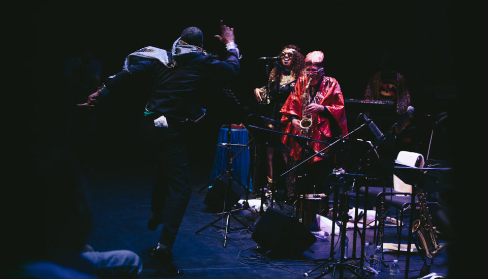 Sun Ra Arkestra (pictured: Knoel Scott, Tara Middleton, and Marshall Allen, l to r) / Photo Christopher Andrew