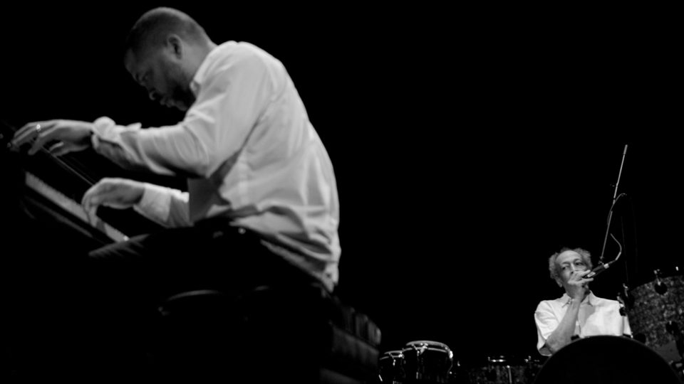 Jason Moran and Milford Graves performing at the Big Ears Festival in Knoxville, Tennessee / Photo: Eli Johnson